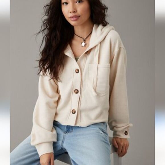 AMERICAN EAGLE NWT cropped cardigan sweater - Picture 1 of 5